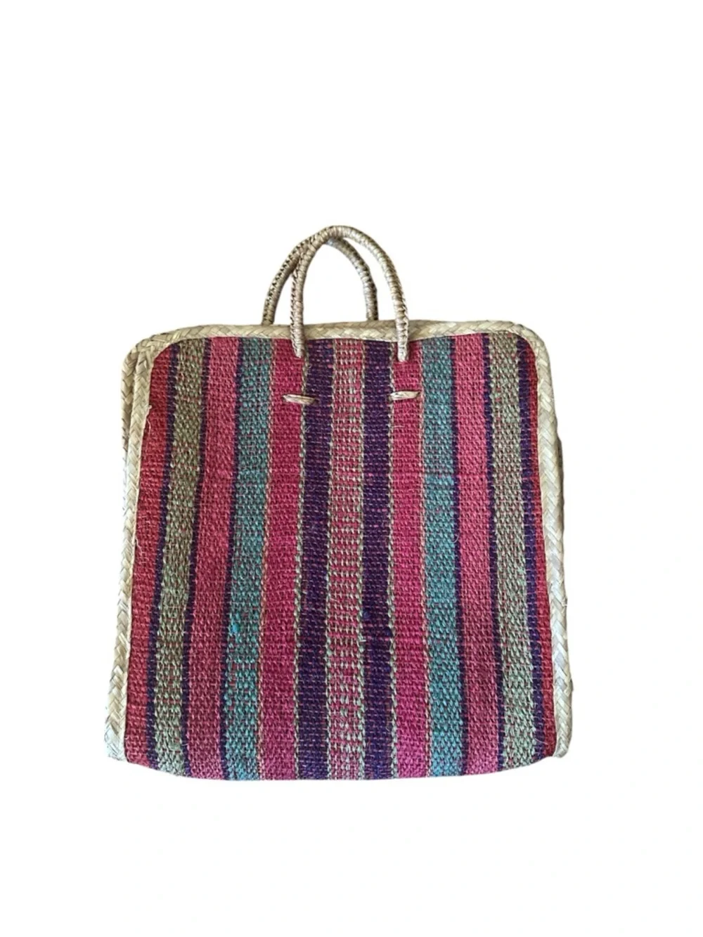 Vintage Woven‎ Stripe Tote Bag